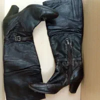 چکمه چرم سایز 37 و 38