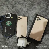 ایفون 11پرومکس رنگ گلد پک اصلی