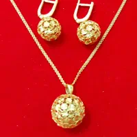 نیم ست طلا گوی لوکس و زیبا عروس فقط ۲ درصد|جواهرات|ری, شهید بهشتی|دیوار