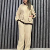 ست پاییزی بامبر شلوار کشمیر کجراه|لباس|مشهد, هنرور|دیوار