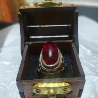 انگشتر نقره مردانه یاقوت|جواهرات|رفسنجان, |دیوار