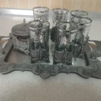 سرویس استکان و قندان پیوتر