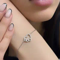 دستبند نقره قفل محکم بدون تغییر رنگ ضد حساسیت۹۹۰(۱|بدلیجات|تبریز, |دیوار