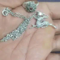 ست نقره انگشتر زنجیر و پلاک|جواهرات|نیشابور, دارایی|دیوار