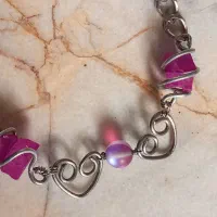 دستبند قلب و کریستال|بدلیجات|اصفهان, جلالیه|دیوار