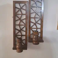 شمعدان سنتی چوبی دیواری (جای وارمر داره)