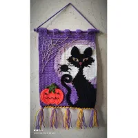 تابلو دستباف دیوارکوب گربه|صنایع دستی و سایر لوازم تزئینی|تهران, دهم فروردین|دیوار