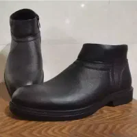 نیم بوت مردانه با رویه چرم