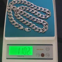 زنجیر نقره ایتالیایی کارتیر سنگین (گردنبند)