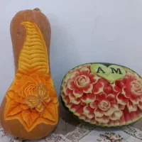 میوه آرایی وحکاکی هنداونه شب یلدا|خدمات پذیرایی، مراسم|زنجان, |دیوار