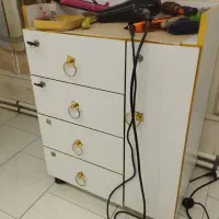 ترالی چرخدار چوبی