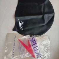 عینک شنا کره ای دو عدد با کلاه شنا