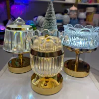 آباژور لوکس شارژی طلایی