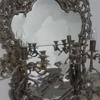 آیینه شمعدان برنجی