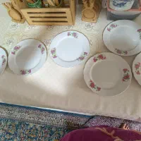پیش دستی گل سرخ قدیمی  یاماتسو ژاپن