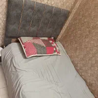 تخت یک نفره با کف تختی نوپان ( نعوپان ) و تشک|تخت و سرویس خواب|مشهد, رسالت|دیوار