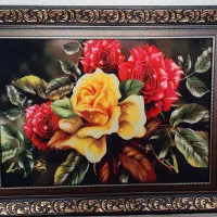تابلو فرش گل