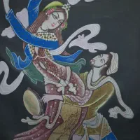 تابلو نقاشی قدیمی سبک مینیاتور