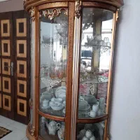 ویترین تمام چوب منحنی