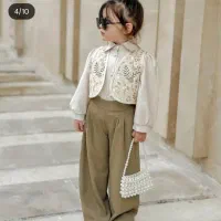 لباس سه تیکه دخترانه سایز۶۰|کفش و لباس بچه|رامشیر, |دیوار