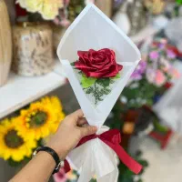 تک شاخه گل روبانی