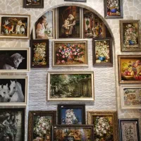 تابلو فرش چهره با نخ ابریشم مصنوعی|تابلو فرش|اهواز, امانیه|دیوار