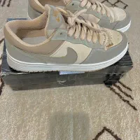 کتانی نایک جردن کرم رنگ orginal