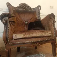 مبلمان ۹نفره تمام چوب راش سلطنتی کله شیری