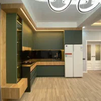 کابینت روکش سبز مات (0223)