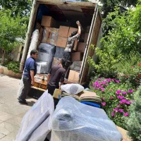 کارگر اسباب کشی. ماشین بار. اتوبار. دفتره باربری