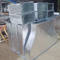 کانال سازی هود صنعتی لوله گرد فلنج اکزاست