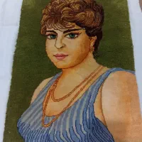 تابلو دست بافت صورت