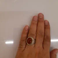 انگشتر نقره با نگین عقیق یمن|جواهرات|مشهد, سپاد|دیوار