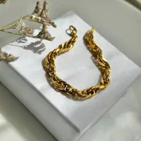 دستبند استیل رنگ ثابت شنل