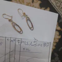 دوعددگوشواره طلا|جواهرات|شیراز, باغ تخت|دیوار