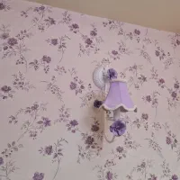 لوستر فانتزی بنفش|لوستر و چراغ آویز|تبریز, |دیوار