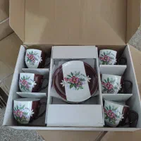 فنجون چای خوری رنگی خاص کوره ای