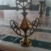 سرمه دان برنجی|کلکسیون اشیاء عتیقه|خمین, |دیوار
