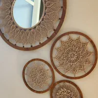 دیوار کوب ماندالا بافی