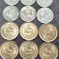 12عدد 6 سکه مصدقی شش تا 50دیناری