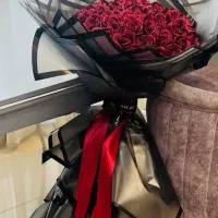 دسته گل روبانی