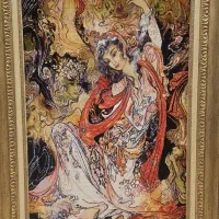 تابلو فرش نقشه عالم غیب