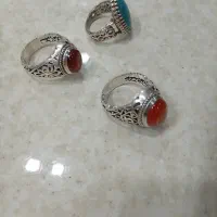 انگشتر فیروزه و عقیق یمنی|جواهرات|اندیشه, شهرک کوثر|دیوار