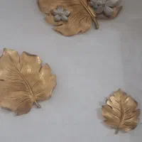 تابلو مجسمه بسیارشیک با برگ بزرگ شیک پاییزی|تابلو، نقاشی، عکس|اسلام‌شهر, باغ فیض|دیوار