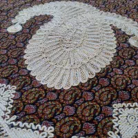 سه تا رومیزی ترمه طرح ترنج دست دوز از خراسان رضوی|پرده، رانر، رومیزی|تهران, فلاح|دیوار