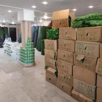 جشنواره چمن مصنوعی دیوار سبز آکاردئونی فنس برگی|گل مصنوعی|اصفهان, کوی امیریه|دیوار