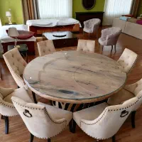 تولیدکننده انواع صندلی چوب راش|میز و صندلی غذاخوری|جاجرود, |دیوار