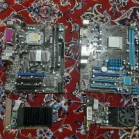 فروش دو کارت گرافیک GT210+دو مادربرد+پردازنده‌|قطعات و لوازم جانبی رایانه|اردستان, |دیوار