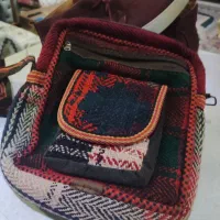 نیم بوت جیر زرشکی با ست کیفش .|کیف، کفش، کمربند|فردیس, شهرک هفده شهریور|دیوار