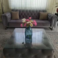 مبل چستر 3 نفره با جلو مبلی